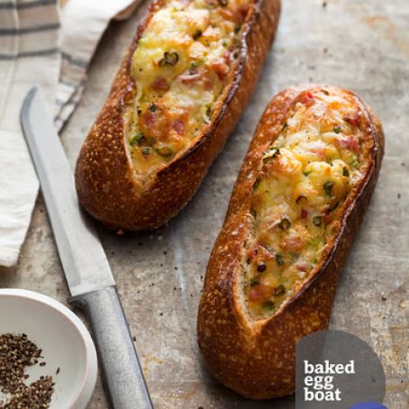 Baked Egg Boats