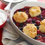 Triple-Berry Cobbler