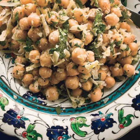 Chickpea Salad with Lemon, Parmesan, and Fresh Herbs