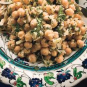 Chickpea Salad with Lemon, Parmesan, and Fresh Herbs