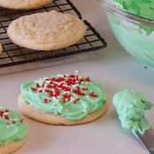 No Roll Frosted Sugar Cookies