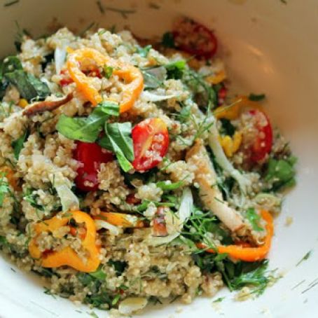 Quinoa Loaded with Herbs & Veggies