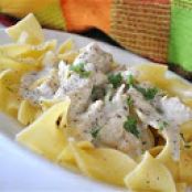 Slow Cooker Chicken Stroganoff