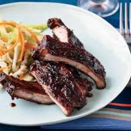 Apple-Glazed Barbecued Baby Back Ribs