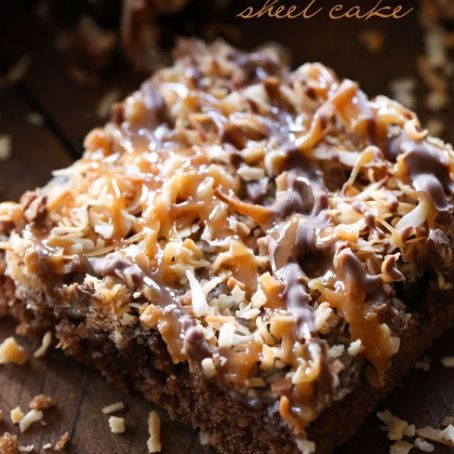 Samoa Sheet Cake
