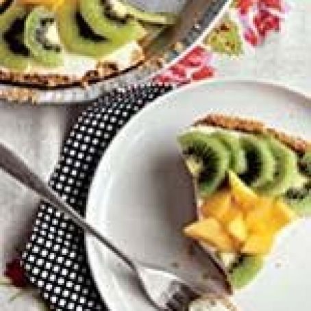 Tropical cheesecale pie (no bake)