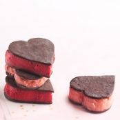 Valentine Sorbet Sandwiches