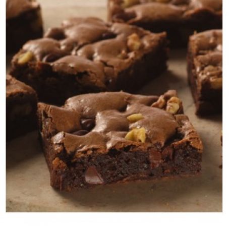 Easy Double Chocolate Chip Brownies