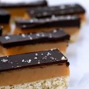 Salted Caramel Chocolate Shortbread Bars