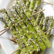 Asparagus - Sesame grilled rafts