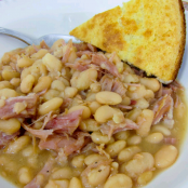 Ham & White Beans - Slow Cooker