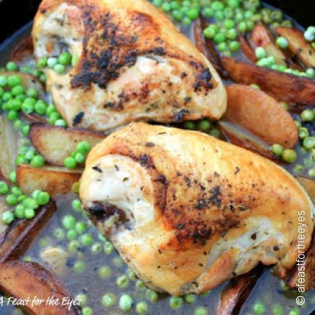 Skillet Chicken Vesuvio