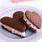 Chocolate Strawberry Ice Cream Sandwiches