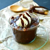 Chocoholics Anonymous - Microwave Fudge Brownie