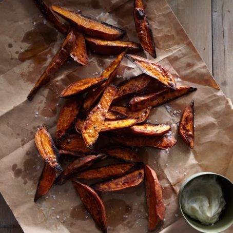 Sweet Potato Wedges with Lime Mayo