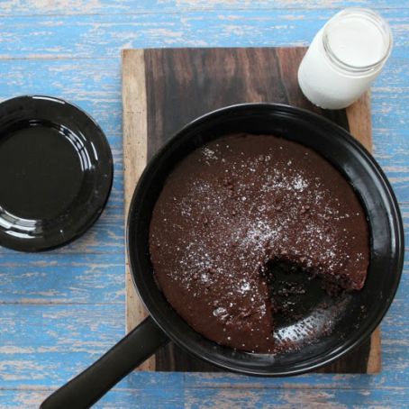 brownie - Nutella Chocolate Gluten Free Skillet Brownies