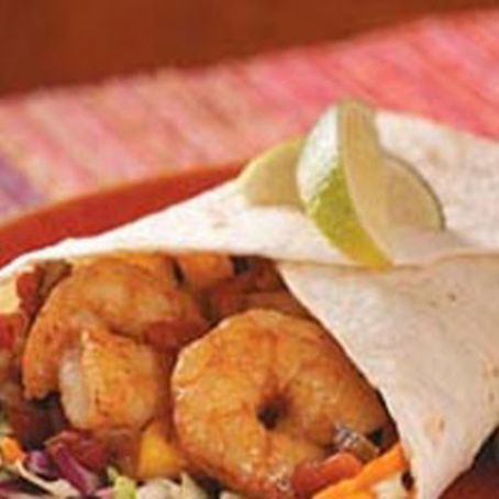 Spicy  Shrimp & Cucumber Wraps