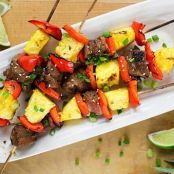 Hawaiian Pork and Pineapple Kabobs