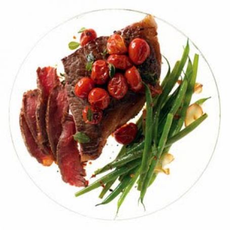 Steak with Skillet Tomatoes