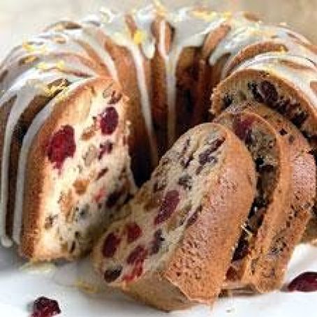 Orange-Cranberry-Nut Fruit Cake