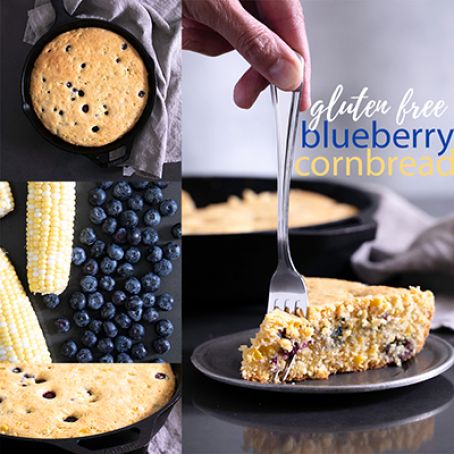 Blueberry Cornbread, GF