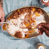 Cinnamon Oat Peach Crisp