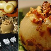 Grilled Onions Stuffed with Blue Cheese and Bacon!