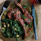 Rosemary-Garlic Lamb Chops with Pimentón and Mint