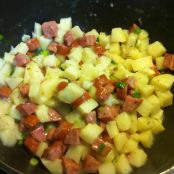 Smoked Sausage Hot Potato Salad