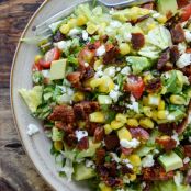 BLT Chopped Salad with Corn, Feta + Avocado
