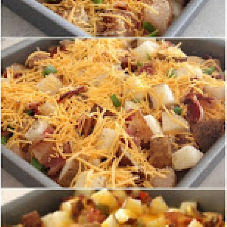 Loaded Baked Potato And Chicken Casserole
