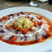 TIRADITO DE PESCADO Y PULPO