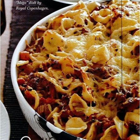 Baked Orecchiette with Pork Sugo