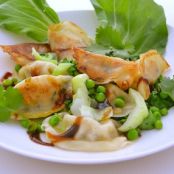 Potstickers with Baby Bok Choy