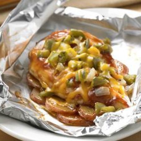 Barbecue Chicken Dinner Packets