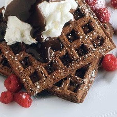 Chocolate-Cornmeal Waffles