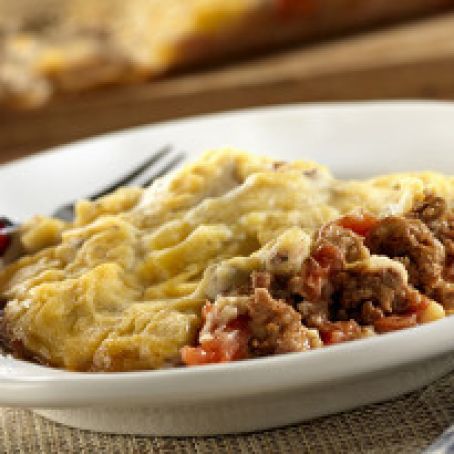 Mashed Potato and Meatloaf Casserole