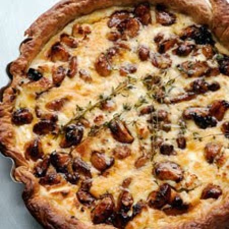 carmelized garlic tart