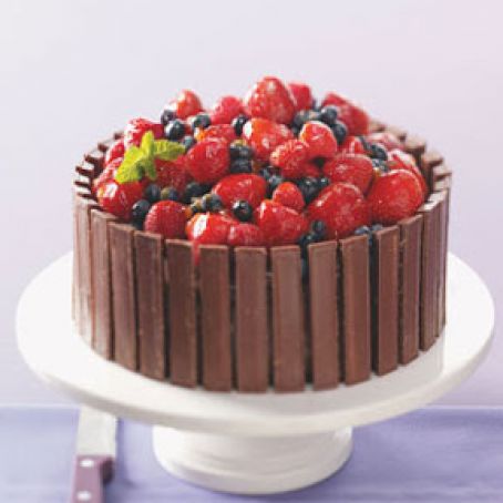 Chocolate Fruit Basket Cake Recipe