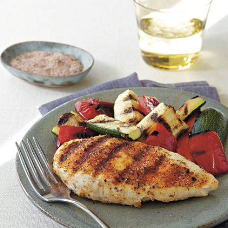 Spicy Herb-Rubbed Grilled Chicken