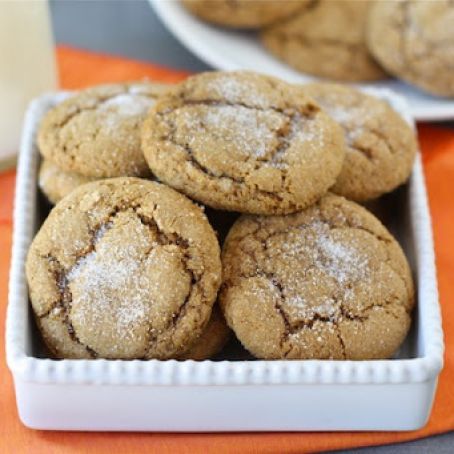 Pumpkin Gingersnap Cookies
