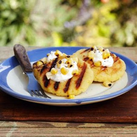 GRILLED AREPAS w/FARMER'S CHEESE