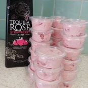 Tequila Rose Strawberry Whipped Pudding Shots
