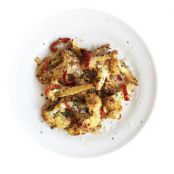 Skillet-Roasted Cauliflower with Panko