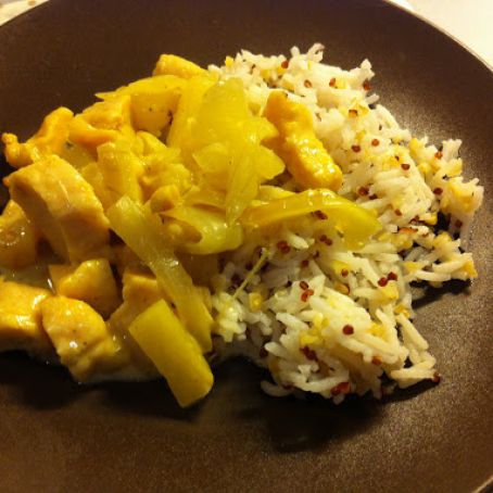 Chicken, Pineapple and Coconut with Rice