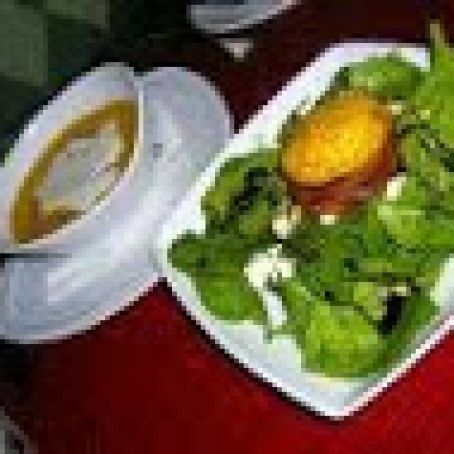 Warm Pancetta, Goat Cheese and Spinach Salad