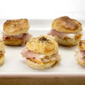 Black Pepper Yogurt Biscuits with Pimento Cheese, Country Ham