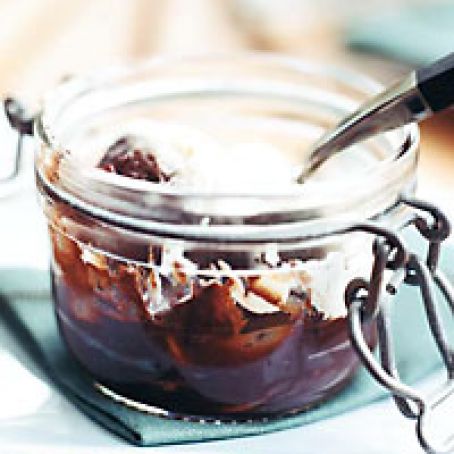 Rich Baked Chocolate Puddings