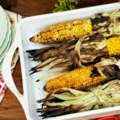 GRILLED CORN w/CHIPOTLE CREMA