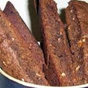 Double Dark-Chocolate and Ginger Biscotti